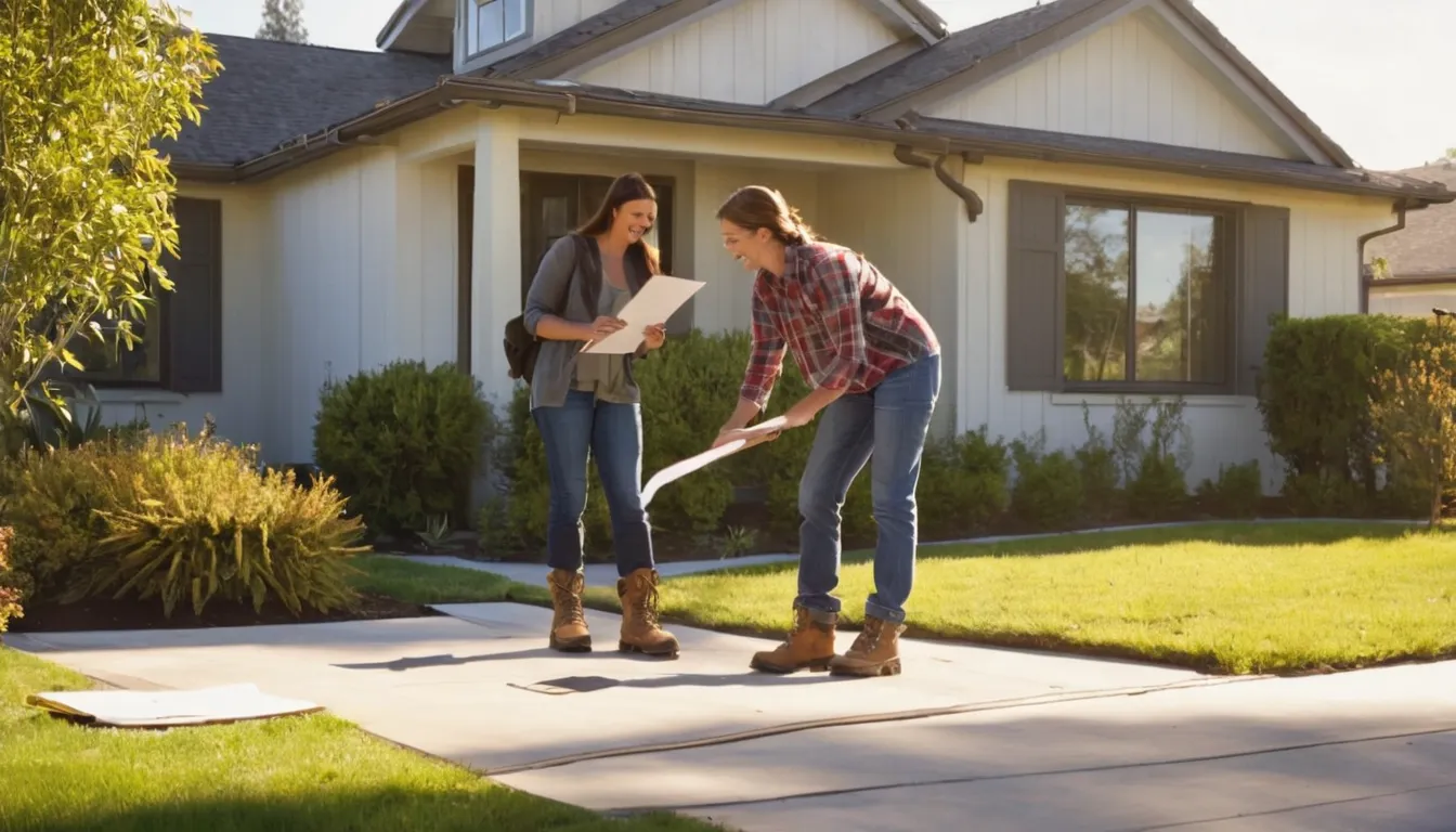 Homeowner reviewing a concrete plan with a local provider in the Kansas City area